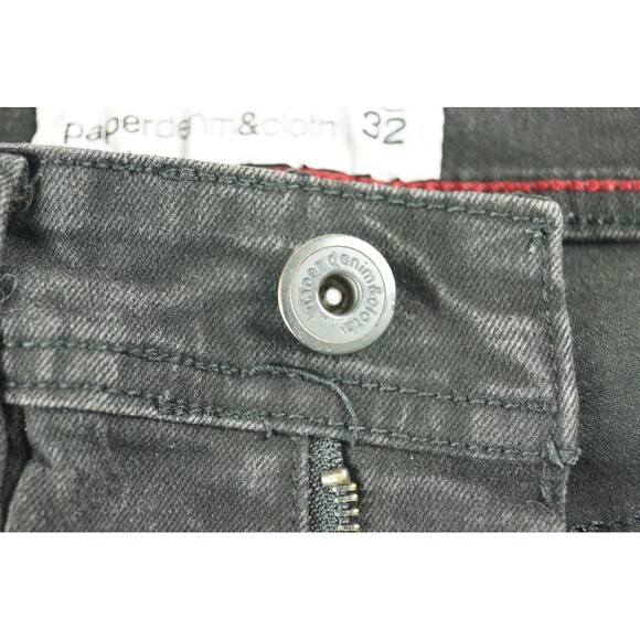 Paper Denim & Cloth Women’s Black Skinny Jeans 30/32 Mid-Rise 5-Pocket - Picture 5 of 13